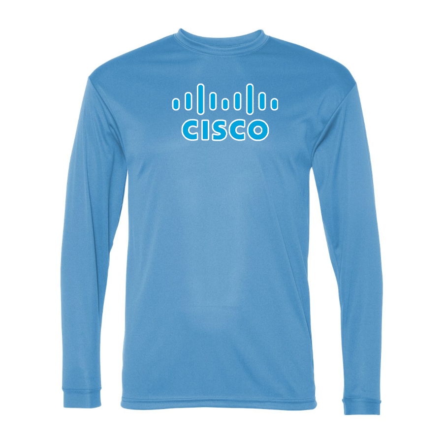 Men's Cisco Polyester Long Sleeve T-Shirt