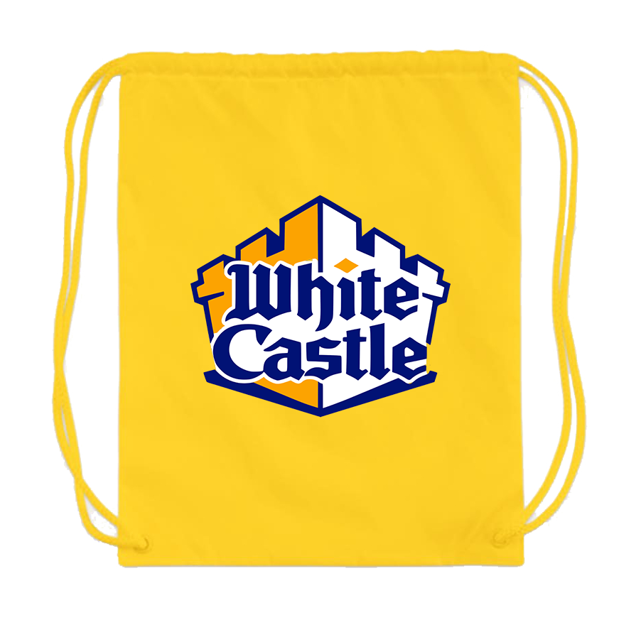 White Castle Drawstring Bag