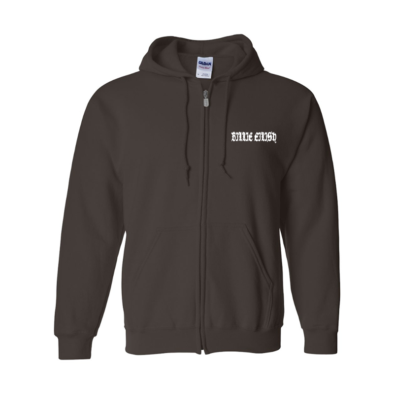 Men's Billie Eilish Gildan Heavy Blend Full-Zip Hooded Sweatshirt