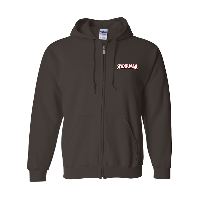 Men's Spider Man Gildan Heavy Blend Full-Zip Hooded Sweatshirt