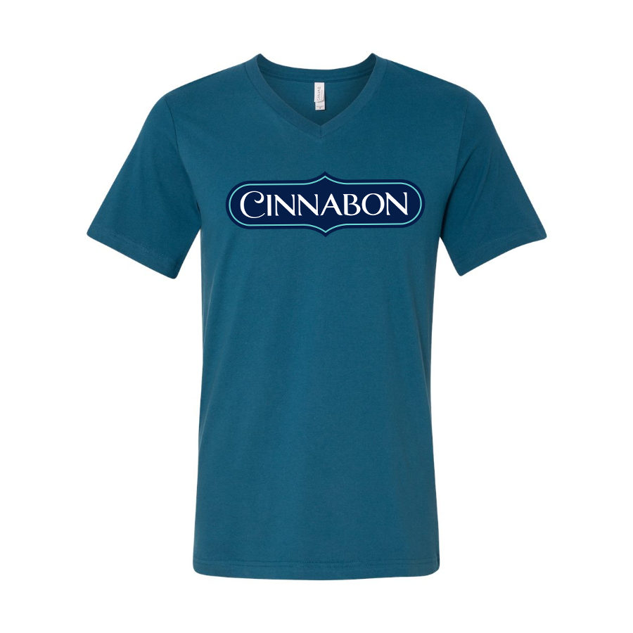 Men's Cinnabon BELLA CANVAS Jersey V-Neck Tee