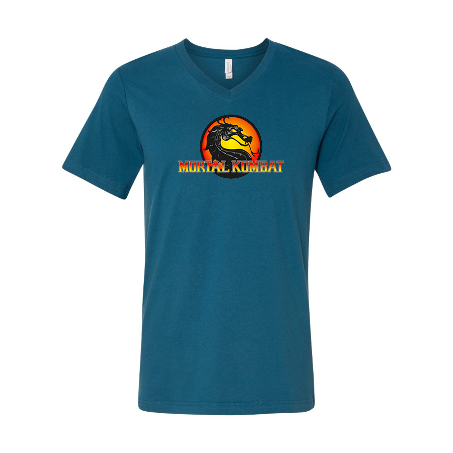 Men's Mortal Kombat BELLA CANVAS Jersey V-Neck Tee