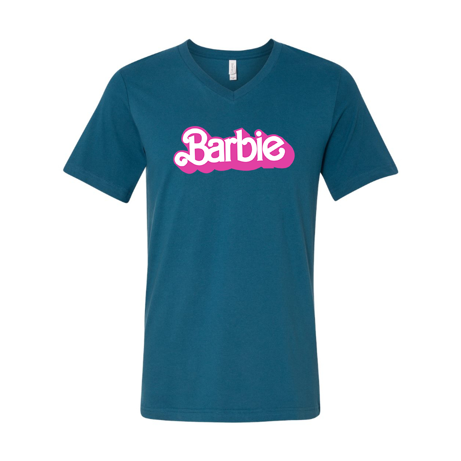 Men's Barbie BELLA CANVAS Jersey V-Neck Tee
