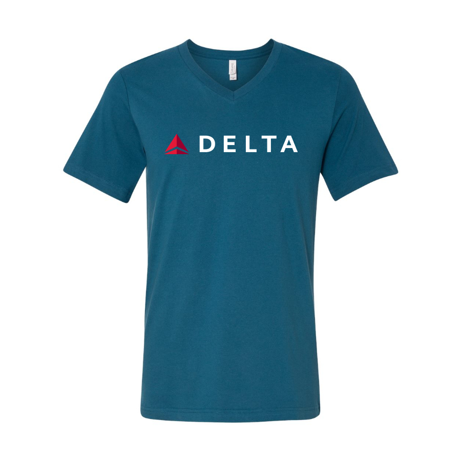 Men's Delta Airlines BELLA CANVAS Jersey V-Neck Tee