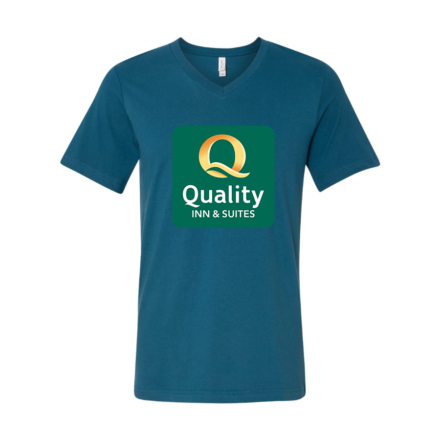 Men's Quality Inn & Suites BELLA CANVAS Jersey V-Neck Tee