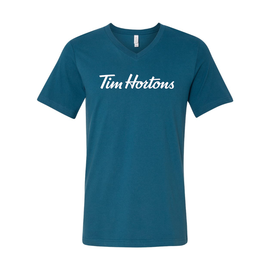 Men's Tim Hortons BELLA CANVAS Jersey V-Neck Tee