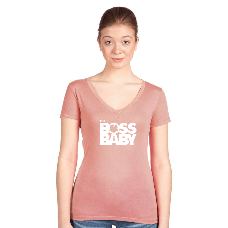 Women's Boss Baby Next Level Ideal V-Neck T-Shirt