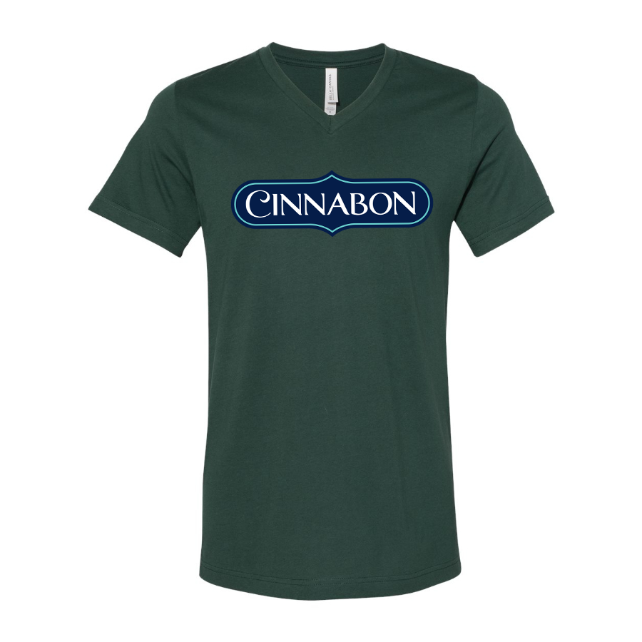 Men's Cinnabon BELLA CANVAS Jersey V-Neck Tee