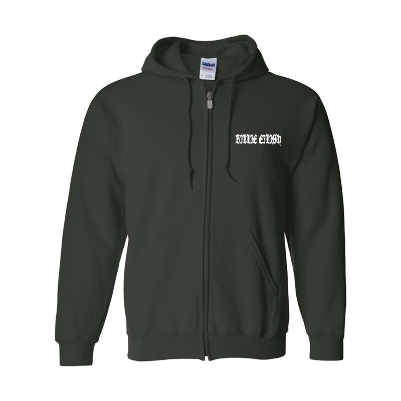 Men's Billie Eilish Gildan Heavy Blend Full-Zip Hooded Sweatshirt