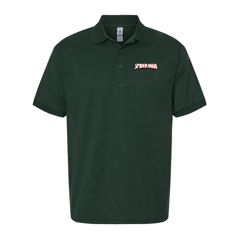 Men's Spider Man Gildan Dry Blend Jersey Polo