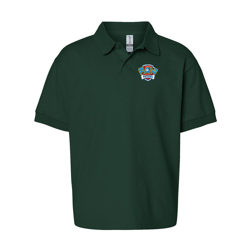 Youth's Paw Patrol Gildan Dry Blend Jersey Polo