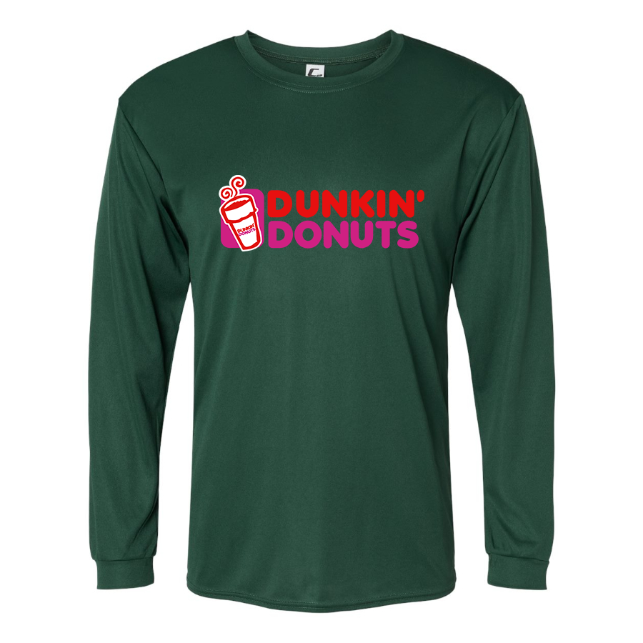 Men's Dunkin Donuts Polyester Long Sleeve T-Shirt