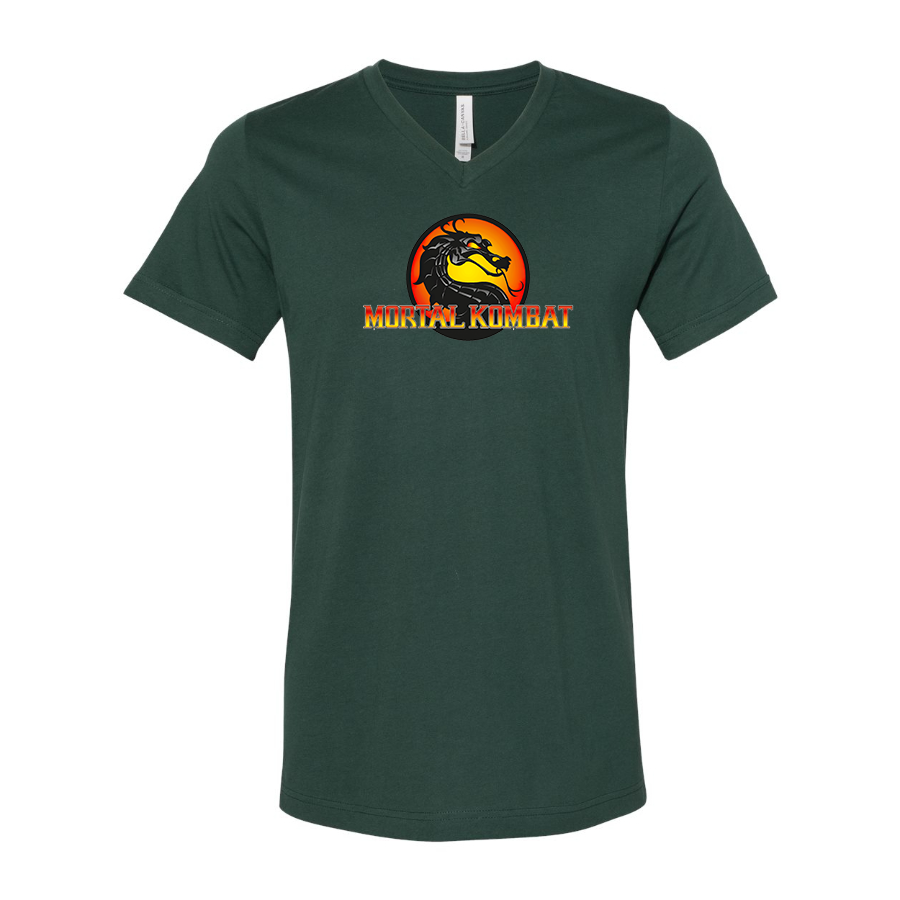 Men's Mortal Kombat BELLA CANVAS Jersey V-Neck Tee