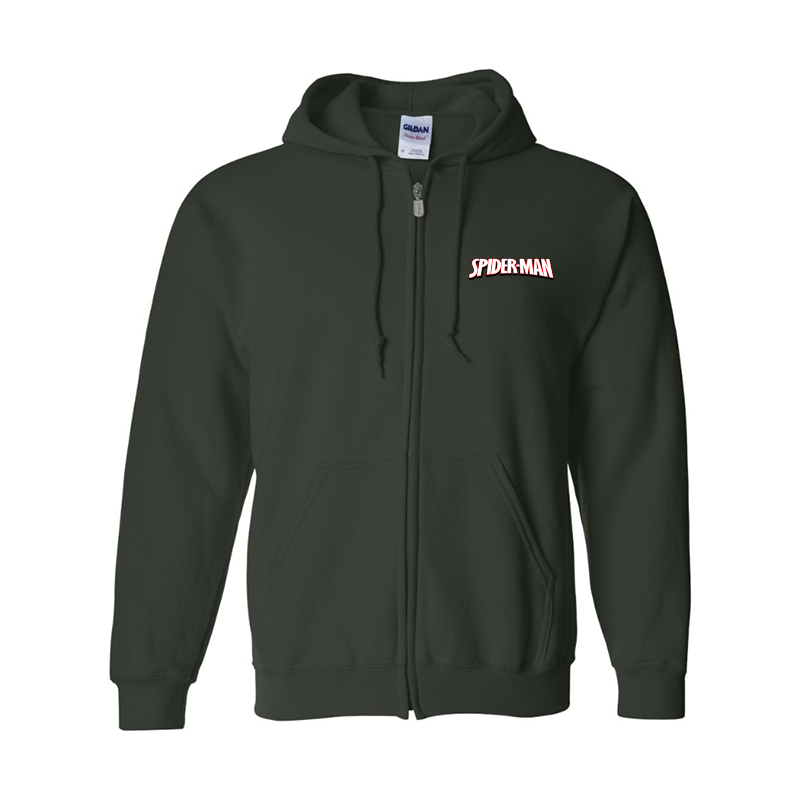 Men's Spider Man Gildan Heavy Blend Full-Zip Hooded Sweatshirt