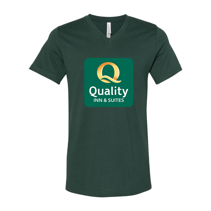 Men's Quality Inn & Suites BELLA CANVAS Jersey V-Neck Tee