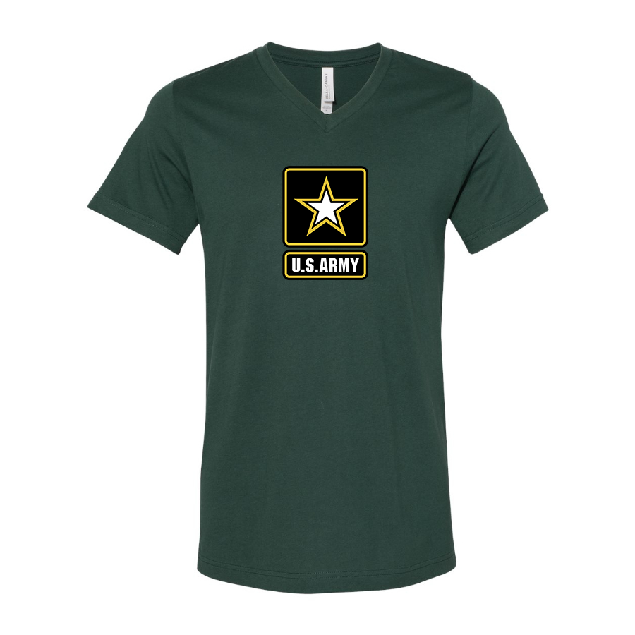 Men's U.S. ARMY BELLA CANVAS Jersey V-Neck Tee