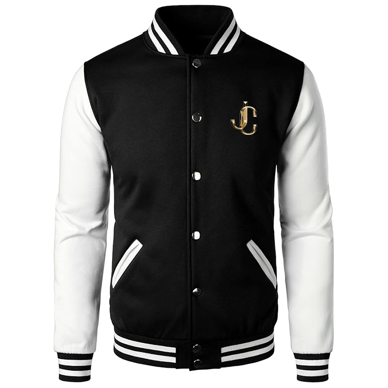 Men’s Jimmy Choo Varsity Baseball Jacket Cotton Blend Letterman Jackets