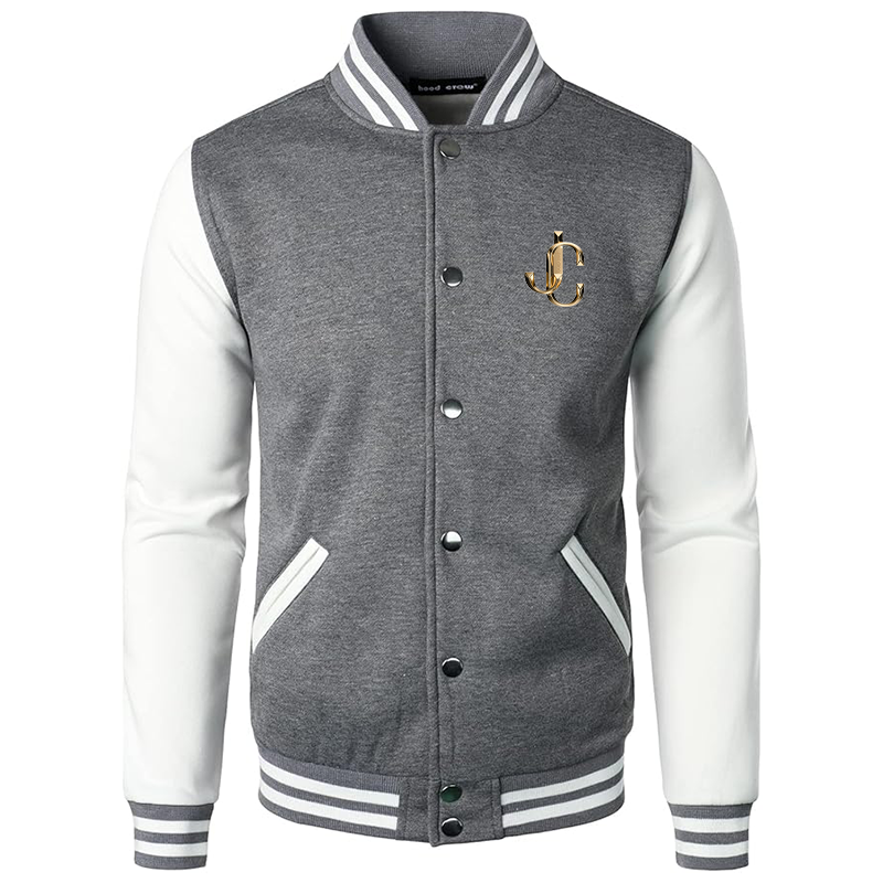 Men’s Jimmy Choo Varsity Baseball Jacket Cotton Blend Letterman Jackets