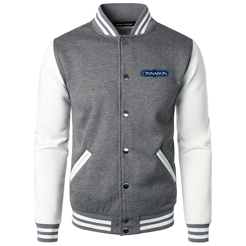 Men’s Cinnabon Varsity Baseball Jacket Cotton Blend Letterman Jackets