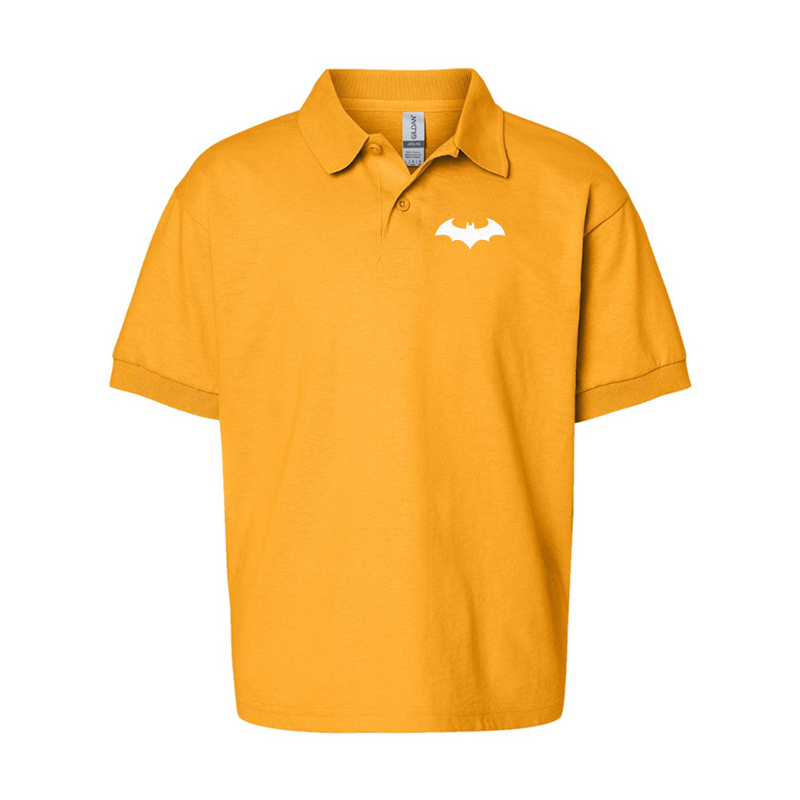 Youth's Batman Gildan Dry Blend Jersey Polo