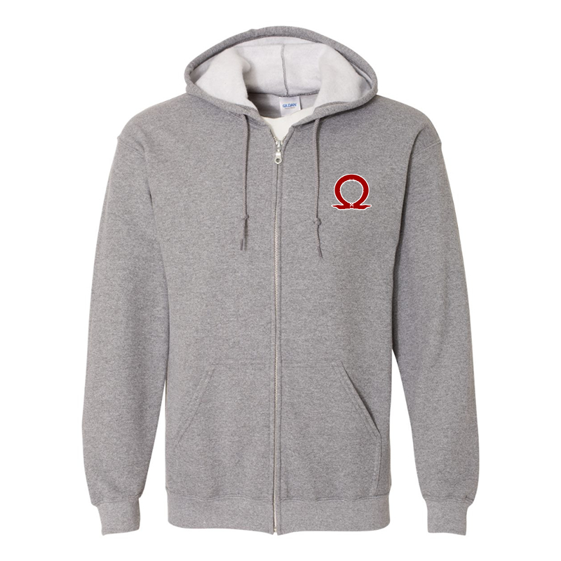 Men's God Of War Gildan Heavy Blend Full-Zip Hooded Sweatshirt