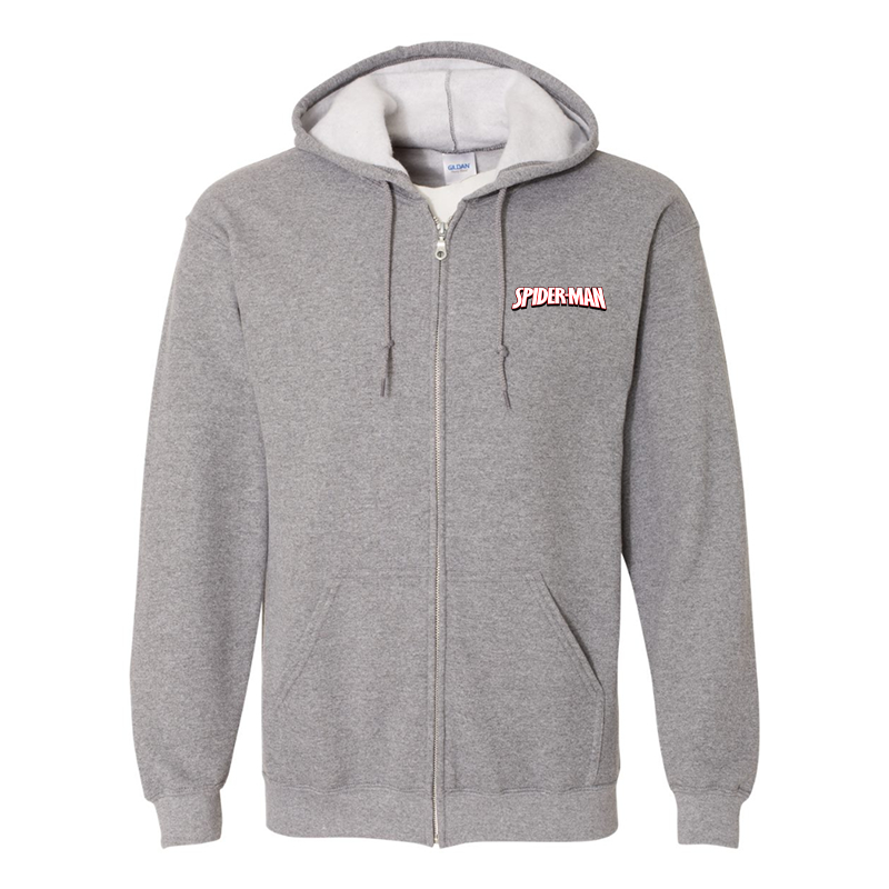 Men's Spider Man Gildan Heavy Blend Full-Zip Hooded Sweatshirt
