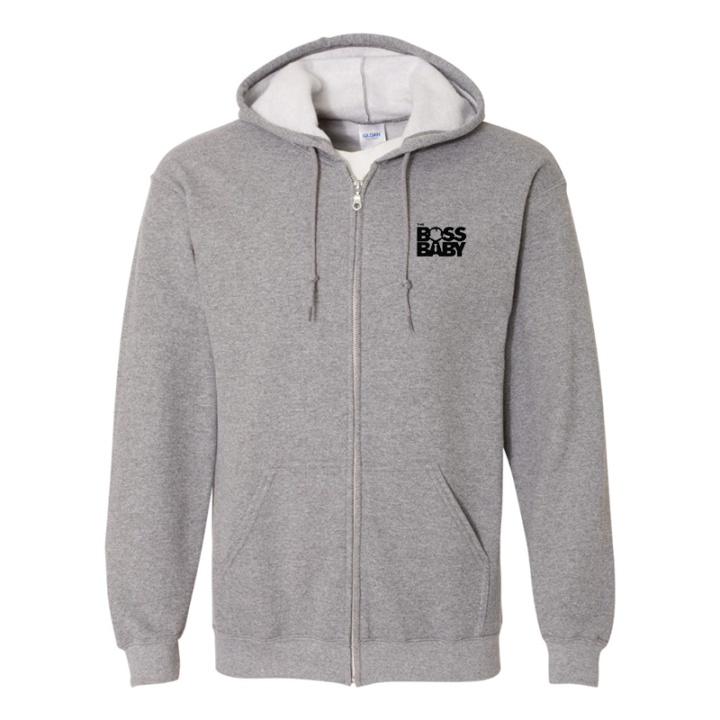 Men's Boss Baby Gildan Heavy Blend Full-Zip Hooded Sweatshirt
