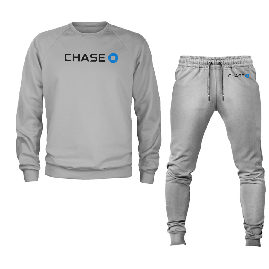 Unisex Chase Bank Crewneck Sweatshirt Joggers Suit