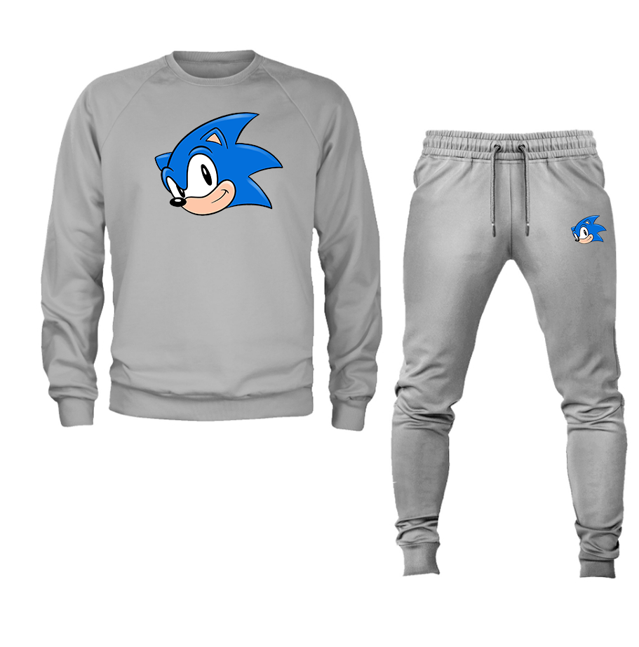 Men's Sonic the Hedgehog Crewneck Sweatshirt Joggers Suit