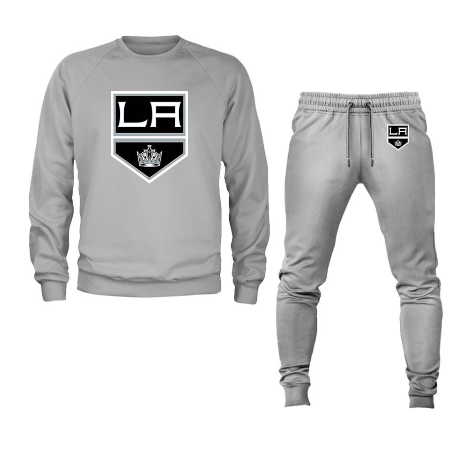 Men's NHL - Los Angeles Kings Crewneck Sweatshirt Joggers Suit