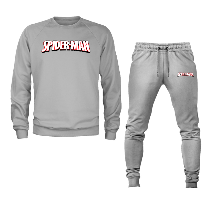 Men's Spider Man Crewneck Sweatshirt Joggers Set