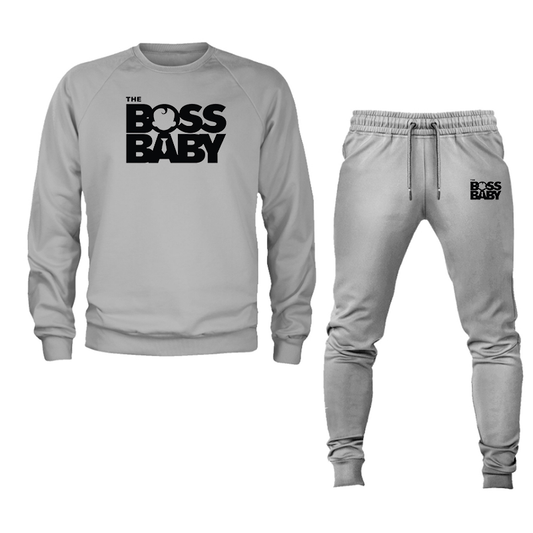 Men's Boss Baby  Crewneck Sweatshirt Joggers Set