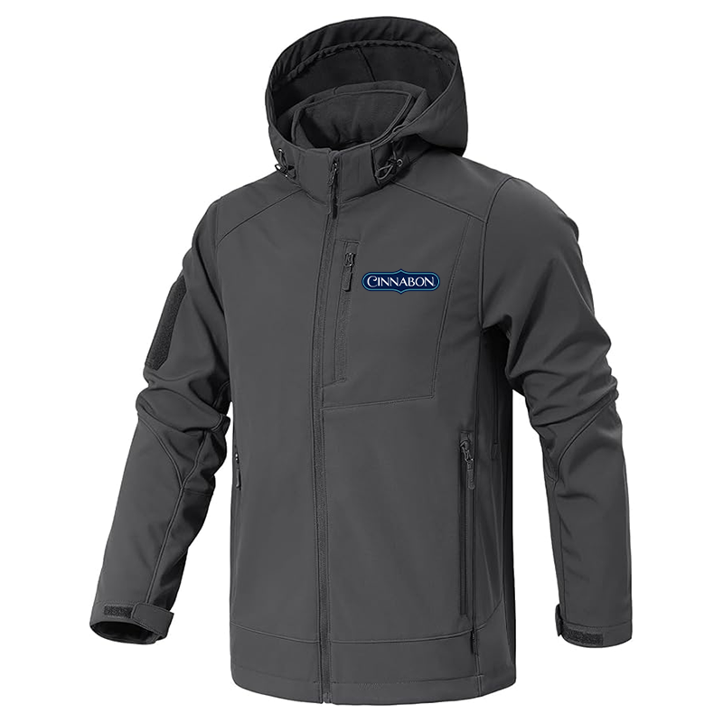 Men's Cinnabon Jacket Waterproof Hooded Coats Tactical Soft Shell Jackets