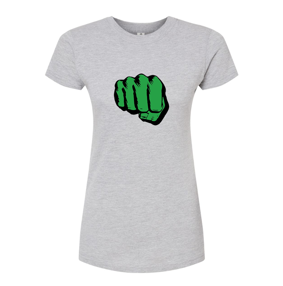 Women's Hulk Punch Round Neck T-Shirt