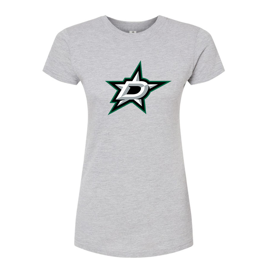 Women's NHL - Dallas Stars Round Neck T-Shirt
