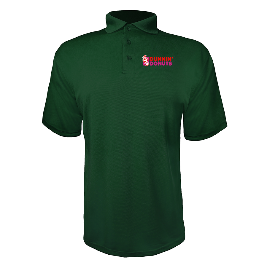 Men's Dunkin Donuts Polyester Polos