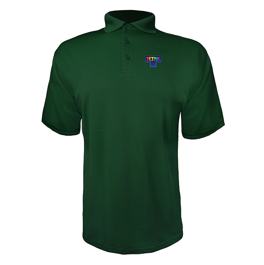 Men's Tetris Polyester Polos