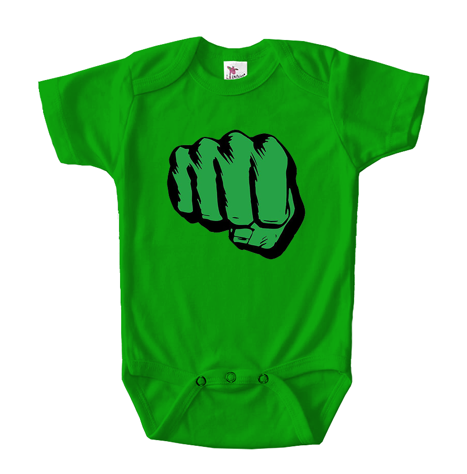 Hulk Punch Baby Romper Onesie