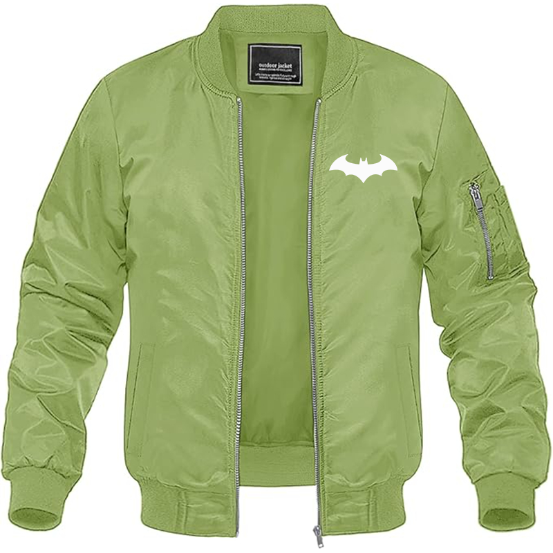 MAGNIVIT Men's Batman Lightweight Bomber Jacket Windbreaker Casual Fall Spring Outdoor Coat