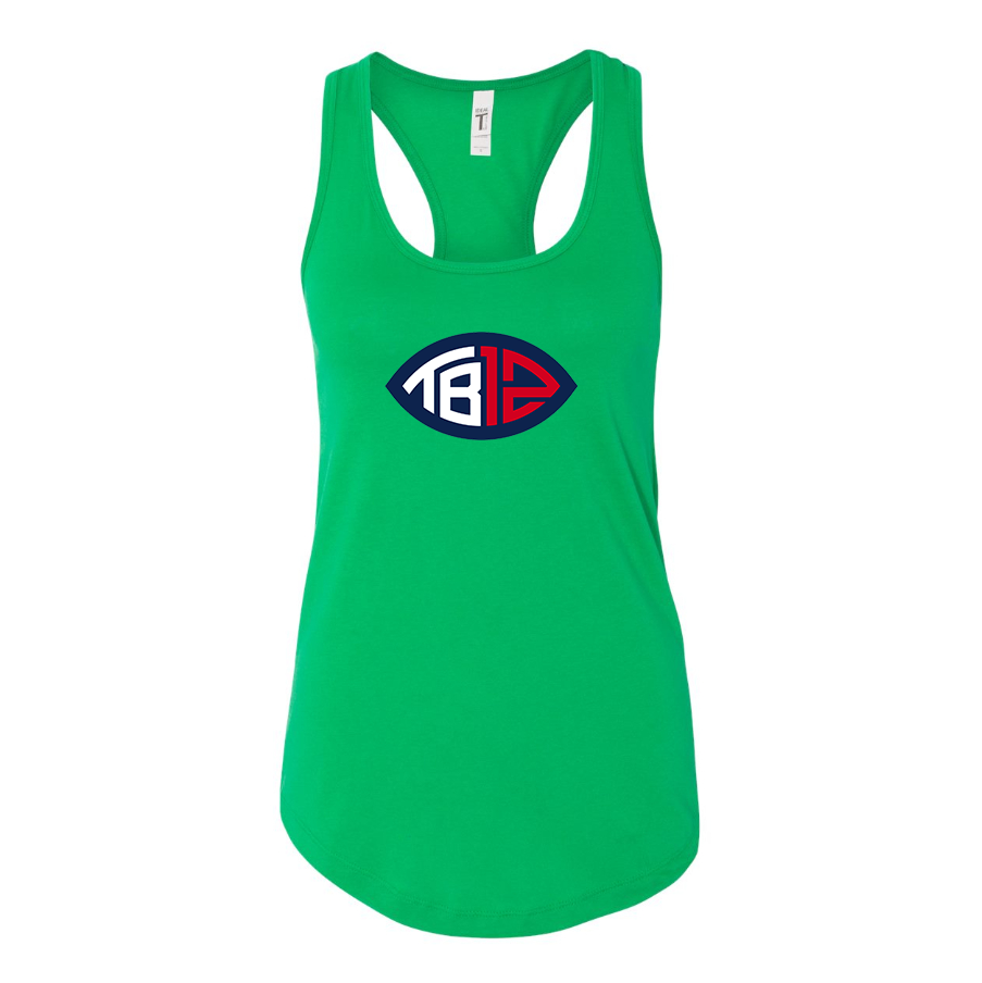 Women's Tom Brady 12 Racerback Tank Top
