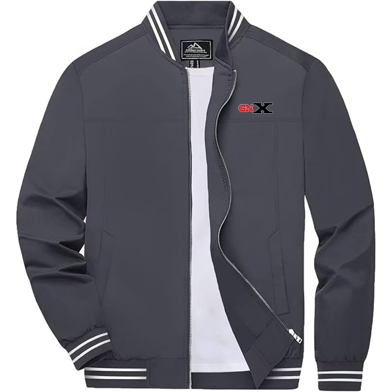 Men's GN X Boladeci Bomber Jackets Lightweight Water Resistant Breathable Spring Fall Full Zip Thin Windbreaker Light Jackets
