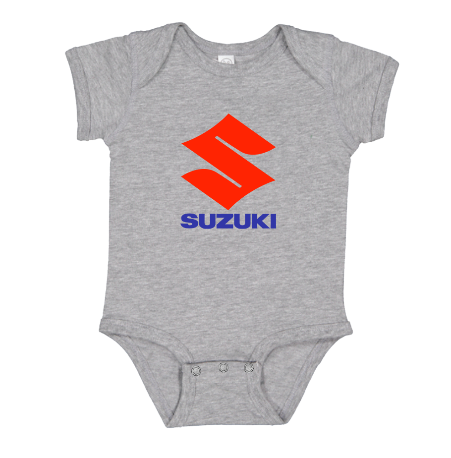 Suzuki Bike Motorcycle Baby Romper Onesie