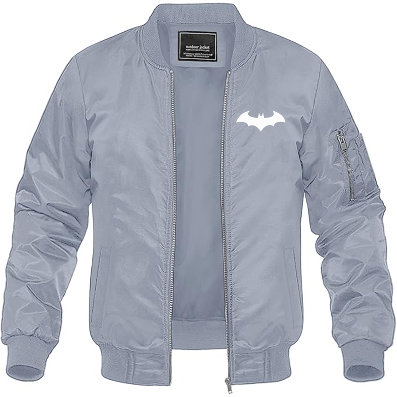 MAGNIVIT Men's Batman Lightweight Bomber Jacket Windbreaker Casual Fall Spring Outdoor Coat