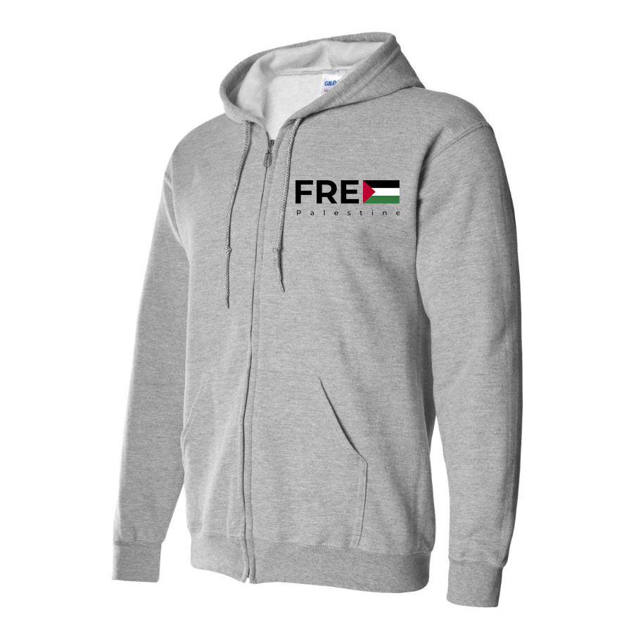 Men's Free Palestine Zipper Hoodie