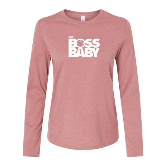 Women’s Boss Baby BELLA CANVAS Jersey Long Sleeve Tee