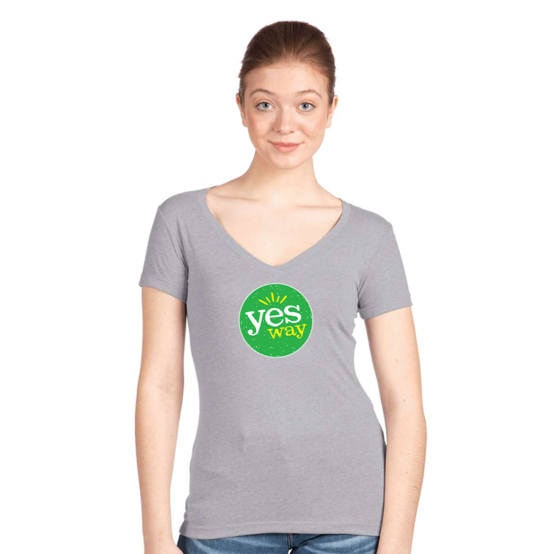 Women's Yes Way Next Level Ideal V-Neck T-Shirt