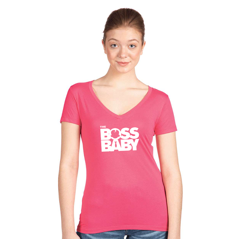 Women's Boss Baby Next Level Ideal V-Neck T-Shirt
