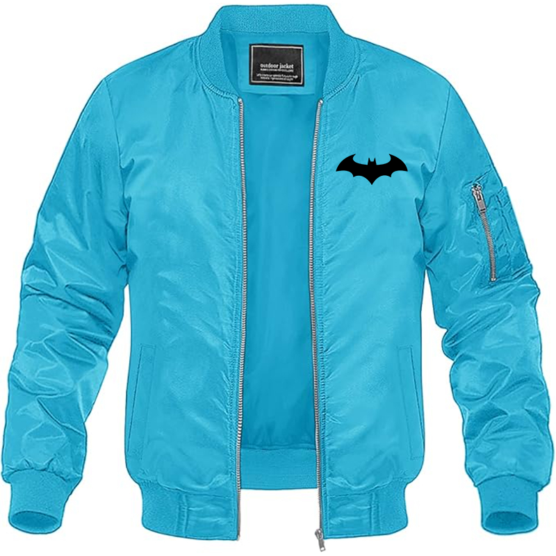 MAGNIVIT Men's Batman Lightweight Bomber Jacket Windbreaker Casual Fall Spring Outdoor Coat