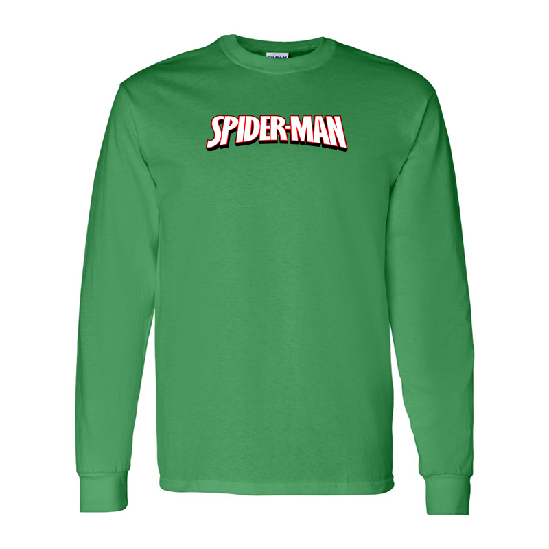 Men's Spider Man Gildan Heavy Cotton Long Sleeve T-Shirt