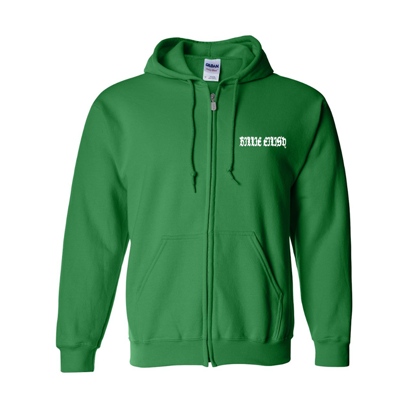 Men's Billie Eilish Gildan Heavy Blend Full-Zip Hooded Sweatshirt